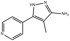 4-甲基-3-(吡啶-4-基)-1H-吡唑-5-胺 结构式