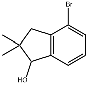 4-bromo-2,2-dimethyl-2,3-dihydro-1H-inden-1-ol 结构式