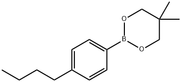 4-丁基苯硼酸新戊二醇酯 结构式