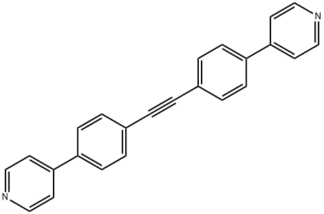 1,2-双(4-(吡啶-4-基)苯基)乙炔 结构式