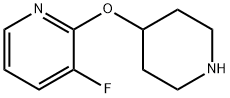 3-氟-2-(哌啶-4-氧基)吡啶 结构式