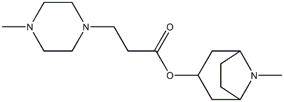 8-methyl-8-azabicyclo[3.2.1]oct-3-yl 3-(4-methylpiperazin-1-yl)propanoate 结构式