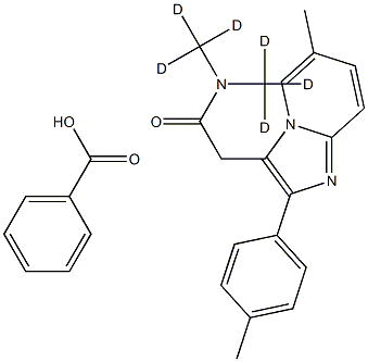 唑吡坦-D6 结构式