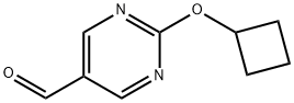 2-环丁氧基嘧啶-5-甲醛 结构式