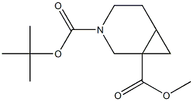 3-(tert-butyl) 1-methyl 3-azabicyclo[4.1.0]heptane-1,3-dicarboxylate 结构式