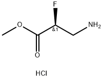 methyl (2S)-3-amino-2-fluoropropanoate hydrochloride 结构式