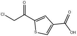 5-(2-氯乙酰基)噻吩-3-羧酸 结构式