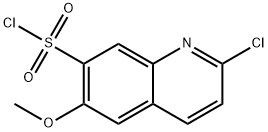 2-氯-6-甲氧基喹啉-7-磺酰氯 结构式