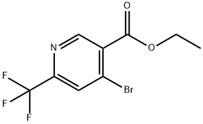 4-溴-6-三氟甲基烟酸乙酯 结构式