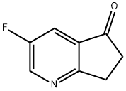 3-氟-6,7-二氢环戊二烯并[B]吡啶-5-酮 结构式