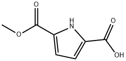 1H-Pyrrole-2,5-dicarboxylic acid, monomethyl ester 结构式