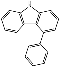 4-苯基-9H-咔唑 结构式