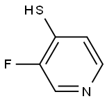 3-氟吡啶-4-硫醇 结构式