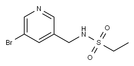 N-((5-bromopyridin-3-yl)methyl)ethanesulfonamide 结构式