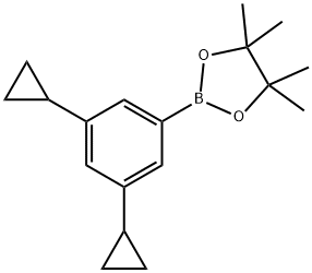 3,5-Dicyclopropylphenylboronic acid pinacol ester 结构式