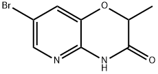 7-Bromo-2-methyl-4H-pyrido[3,2-b][1,4]oxazin-3-one 结构式