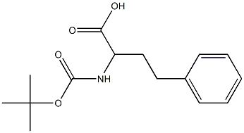 3-(叔丁氧羰基氨基)-4-苯基丁酸 结构式