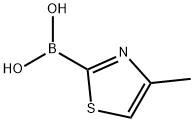 Boronic acid, B-(4-methyl-2-thiazolyl)- 结构式