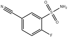 5-CYANO-2-FLUOROBENZENESULFONAMIDE 结构式