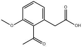 2-Acetyl-3-Methoxybenzeneacetic Acid 结构式