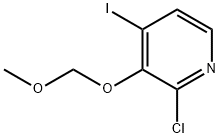 2-氯-4-碘-3-(甲氧基甲氧基)吡啶 结构式