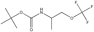 (1-(三氟甲氧基)丙-2-基)氨基甲酸叔丁酯 结构式