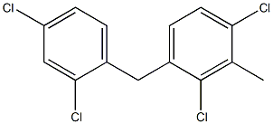 Benzene,1,3-dichloro-4-[(2,4-dichlorophenyl)methyl]-2-methyl- 结构式