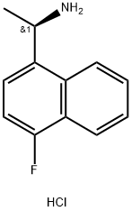 1-(4-氟萘-1-基)乙-1-胺盐酸盐 结构式