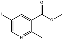 5-碘-2-甲基烟酸甲酯 结构式