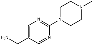 (2-(4-甲基哌嗪-1-基)嘧啶-5-基)甲胺 结构式