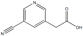 2-(5-氰基吡啶-3-基)乙酸 结构式