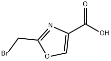 2-(溴甲基)唑-4-羧酸 结构式