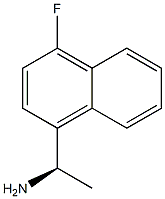 (1R)-1-(4-氟萘基)乙胺 结构式