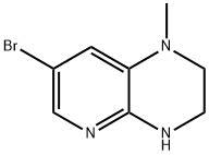 7-溴-1-甲基-1,2,3,4-四氢吡啶并[2,3-B]吡嗪 结构式