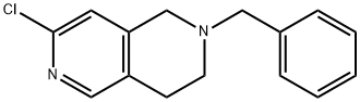 2-苄基-7-氯-1,2,3,4-四氢-2,6-萘啶 结构式