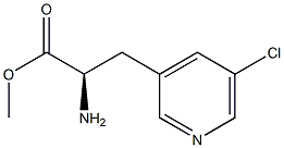 METHYL (2R)-2-AMINO-3-(5-CHLOROPYRIDIN-3-YL)PROPANOATE 结构式