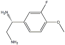 (1R)-1-(3-FLUORO-4-METHOXYPHENYL)ETHANE-1,2-DIAMINE 结构式