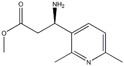 METHYL (3R)-3-AMINO-3-(2,6-DIMETHYL(3-PYRIDYL))PROPANOATE 结构式