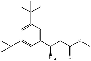 METHYL (3R)-3-AMINO-3-(3,5-DI-TERT-BUTYLPHENYL)PROPANOATE 结构式