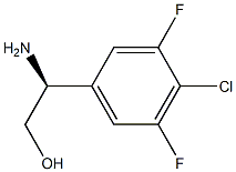 (2S)-2-AMINO-2-(4-CHLORO-3,5-DIFLUOROPHENYL)ETHAN-1-OL 结构式