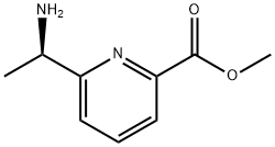 (R)-6-(1-氨基乙基)吡啶甲酸甲酯 结构式