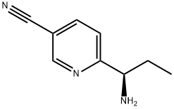 (R)-6-(1-aminopropyl)nicotinonitrile 结构式