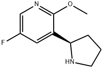 (R)-5-氟-2-甲氧基-3-(吡咯-2-基) 吡啶 结构式