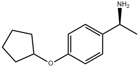 (1S)-1-(4-CYCLOPENTYLOXYPHENYL)ETHYLAMINE 结构式