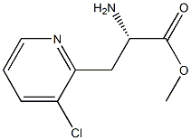 METHYL (2S)-2-AMINO-3-(3-CHLOROPYRIDIN-2-YL)PROPANOATE 结构式