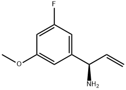 (1R)-1-(5-FLUORO-3-METHOXYPHENYL)PROP-2-ENYLAMINE 结构式