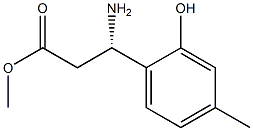 METHYL (3S)-3-AMINO-3-(2-HYDROXY-4-METHYLPHENYL)PROPANOATE 结构式