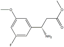 BENZENEPROPANOIC ACID,BETA-AMINO-3-FLUORO-5-METHOXY-,METHYLESTER,(BETAS)- 结构式