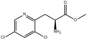 METHYL (2S)-2-AMINO-3-(3,5-DICHLORO(2-PYRIDYL))PROPANOATE 结构式