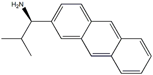 (1R)-1-(2-ANTHRYL)-2-METHYLPROPYLAMINE 结构式